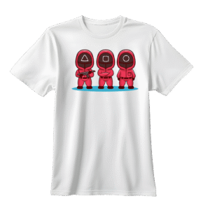 Circle Triangle Square Tee – Black Shirt for Fans of Squid Game