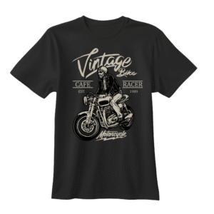 Vintage Racer Vibes - Classic Motorcycle Graphic Tee